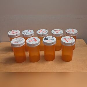 9 Medium CVS Prescription Medicine Pill Bottles